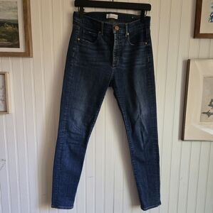 LOFT Classic Skinny Dark Blue Denim Jeans